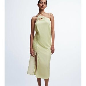 & Other Stories Asymmetric Slip Midi Dress